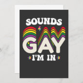 Groovy LGBT Pride Klinkt laat me binnen Kaart (Voorkant / Achterkant)