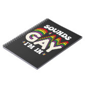 Groovy LGBT Pride Klinkt laat me binnen Notitieboek (Linkerzijde)