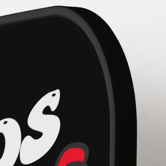 Groovy LGBT Pride Klinkt laat me binnen Pickleball Paddle (Links Detail)