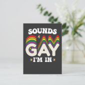 Groovy LGBT Pride Klinkt laat me binnen Uitnodiging Briefkaart (Staand voorkant)