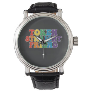 Groovy LGBT Pride Token Rechtgeaarde Vriend Horloge