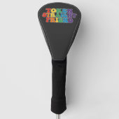 Groovy LGBT Pride Token Straight Friend Golfheadcover (Voorkant)