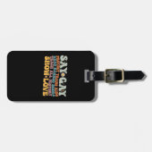 Groovy LGBT zegt dat homoseksuele bescherming bied Bagagelabel (Voorkant horizontaal)