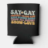 Groovy LGBT zegt dat homoseksuele bescherming bied Blikjeskoeler (Voorkant)