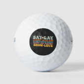 Groovy LGBT zegt dat homoseksuele bescherming bied Golfballen (Voorkant)