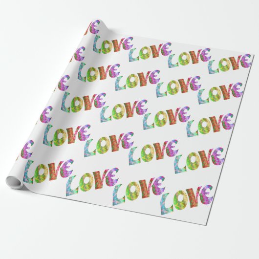 GROOVY LIEFDE CADEAUPAPIER (Uitgerold)
