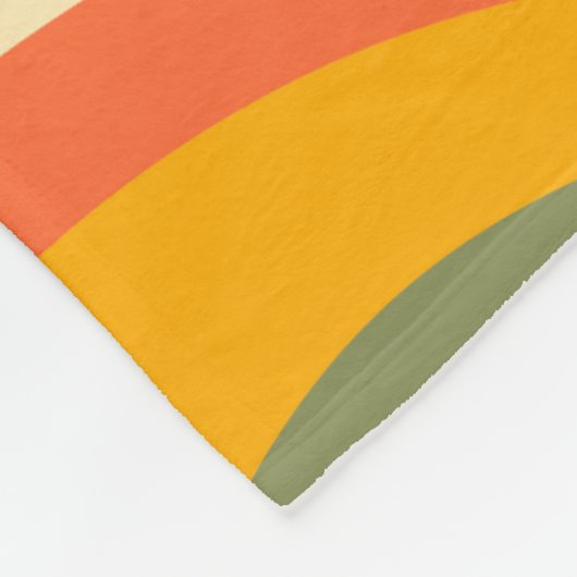 Groovy Liquified Marble Retro 60s Partij Fleece Deken (Hoek)