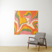 Groovy Liquified Marble Retro 60s  Partij Wandkleed (In situ)