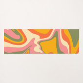 Groovy Liquified Marble Retro 60s  Partij Yogamat (Achterkant (horizontaal))
