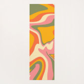 Groovy Liquified Marble Retro 60s  Partij Yogamat (Achterkant)