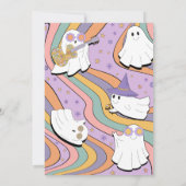 Groovy Little Boo Baby Shower  Kaart (Achterkant)