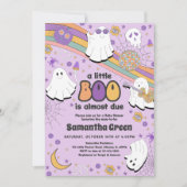 Groovy Little Boo Baby shower Kaart (Voorkant)