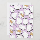 Groovy Little Boo Baby shower Kaart (Achterkant)