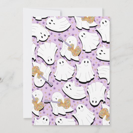 Groovy Little Boo Baby shower Kaart (Achterkant)