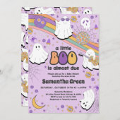 Groovy Little Boo Baby shower Kaart (Voorkant / Achterkant)