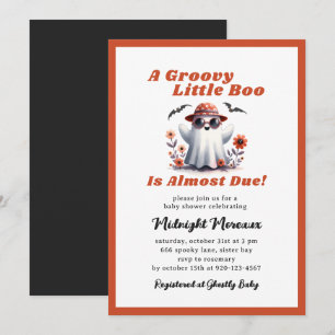 Groovy Little Boo bijna te wijten aan Baby shower Kaart