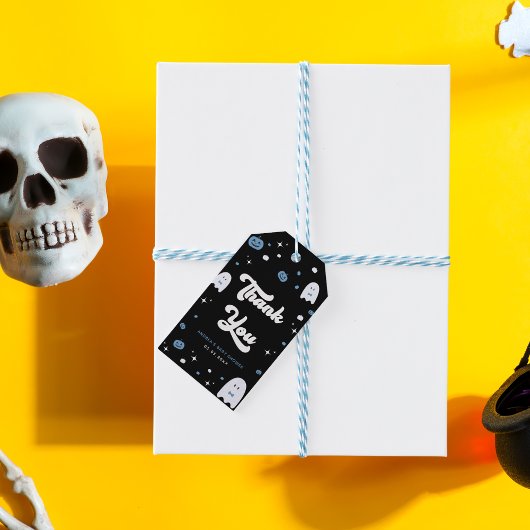 Groovy Little Boo Boy Halloween Baby Shower Geest Cadeaulabel