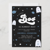 Groovy Little Boo Boy Halloween Baby shower Ghost Kaart (Voorkant)