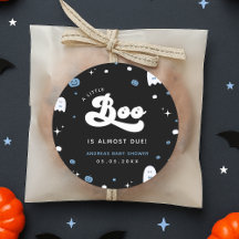 Groovy Little Boo Boy Halloween Baby shower Ghost