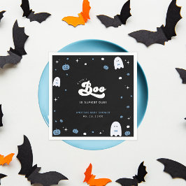 Groovy Little Boo Boy Halloween Baby shower Ghost Servet
