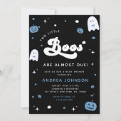 Groovy Little Boo Boy TWINS Halloween Baby shower Kaart (Voorkant)