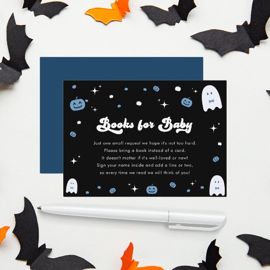 Groovy Little Boy Halloween Boos voor Baby Kaart