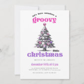 Groovy Little Christmas Disco Ball Christmas Party Kaart (Voorkant)