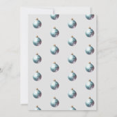 Groovy Little Christmas Disco Blauw Kerstfeest Kaart (Achterkant)