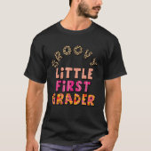 Groovy Little First Grader First Day Of School Fo T-shirt (Voorkant)
