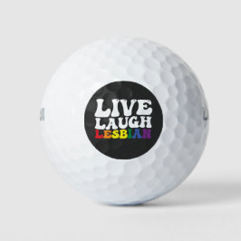 Groovy Live Lach Lesbische LGBT Pride Golfballen