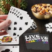 Groovy Live Lach Lesbische LGBT Pride Pokerkaarten (Insitu)