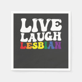 Groovy Live Lach Lesbische LGBT Pride Servet