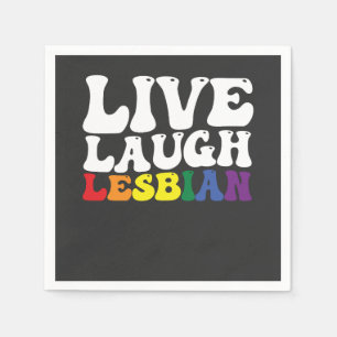 Groovy Live Lach Lesbische LGBT Pride Servet