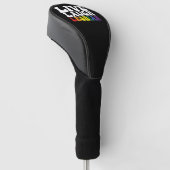 Groovy Live Laugh Lesbisch LGBT Pride Golfheadcover (Schuin)