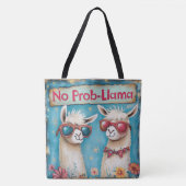 Groovy Llama Squad Tote Bag (Voorkant)