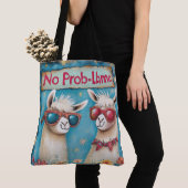 Groovy Llama Squad Tote Bag (Dichtbij)