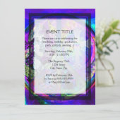 Groovy look Peace Symbol Collage Kaart (Staand voorkant)