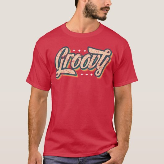 Groovy Look Slang A 70S Or 80S retro T-shirt (Voorkant)