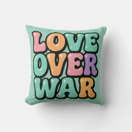 Groovy "Love Over War" Sierkussen