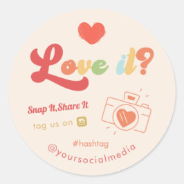Groovy Love Snap Label Share Social Media Camera