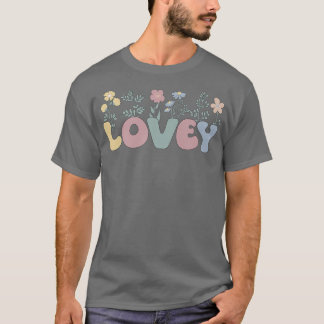 Groovy Lovey Grandmoeder Flowers Lovey Grandma T-shirt