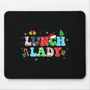 Groovy Lunch Lady Christmas Matching Xmas Lunch La Muismat