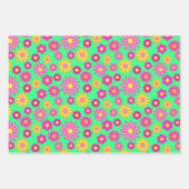 Groovy Madeliefjes Inpakpapier Vel (Voorkant 3)