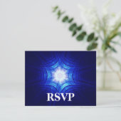 Groovy Magen Bar/Bat Mitzvah RSVP (Staand voorkant)