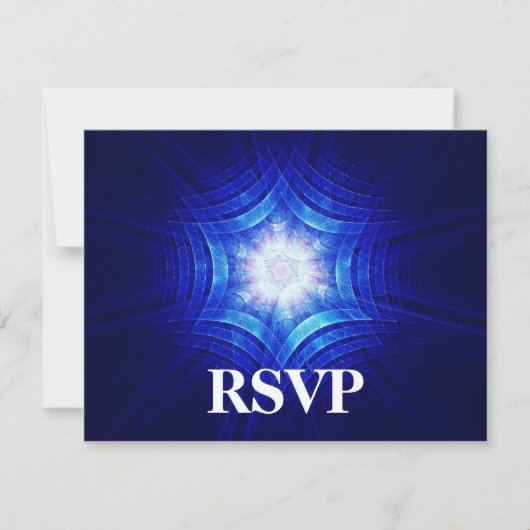 Groovy Magen Bar/Bat Mitzvah RSVP Kaartje (Voorkant)