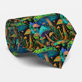 Groovy Magic Mushroom - Retro Nekdas Stropdas