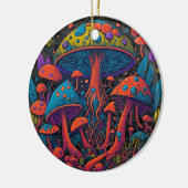 Groovy Magic Mushrooms Keramisch Ornament (Links)