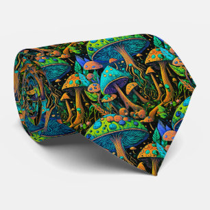 Groovy Magische Paddenstoel Psychedelische Trippy Stropdas
