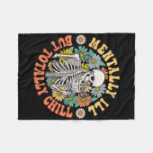 Groovy Malloween Sk Fleece Deken (Voorkant (Horizontaal))