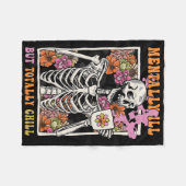 Groovy Malloween Sk Fleece Deken (Voorkant (Horizontaal))